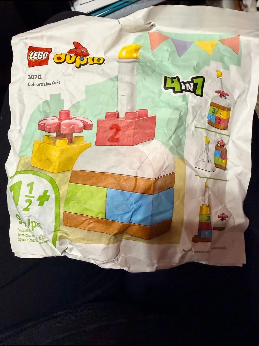 Lego Duplo Celebration Cake Set - White, Brown, Blue, Green, Yellow, Pink, Red